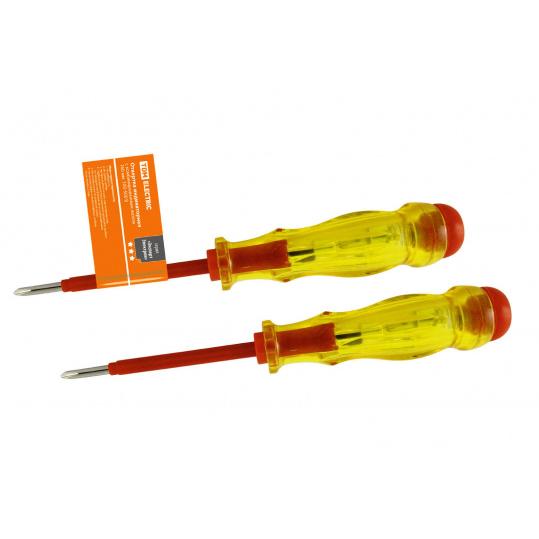 Отвертка-пробник (индикатор) с комбинированным жалом 160 мм, "ЭкспертЭлектрик" TDM