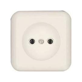 Розетка откр/уст 1-мест. без заземления 10А слоновая кость РА 10-164М "Прима" (Schneider Electric)