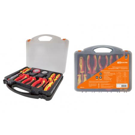 Набор диэлектрического инструмента №2, пласт. чемодан, 11 предметов, 1000В, “ЭкспертЭлектрик” TDM